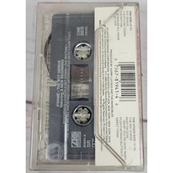 KWAME THE BOY GENIUS Featuring A New Beginning Cassette Tape 1989 Rap Hip Hop - Picture 2 of 5